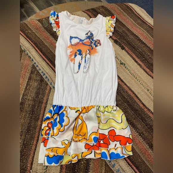 NWT GF Ferre 9yo girls dress with bedazzling